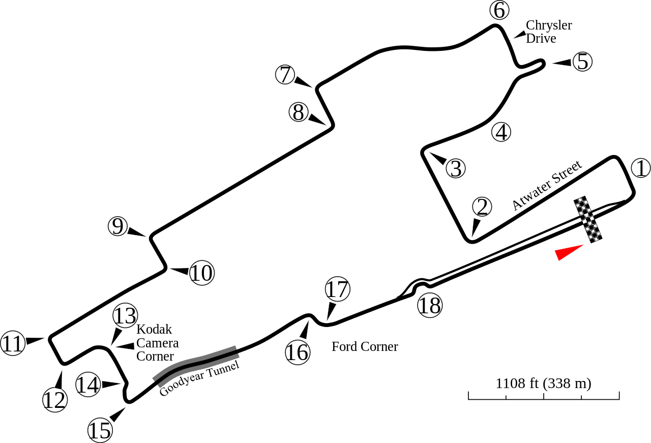 Detroit street circuit lap times - FastestLaps.com