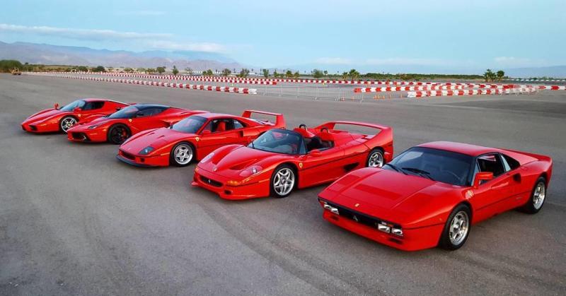 Cover for Ferrari F40 vs Ferrari F50 vs Ferrari 288 GTO vs Ferrari Enzo vs LaFerrari