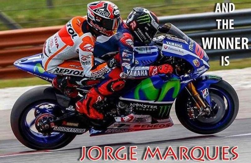 Cover for Jorge Lorenzo and Marc Marquez steal the 2015 MotoGP championship title