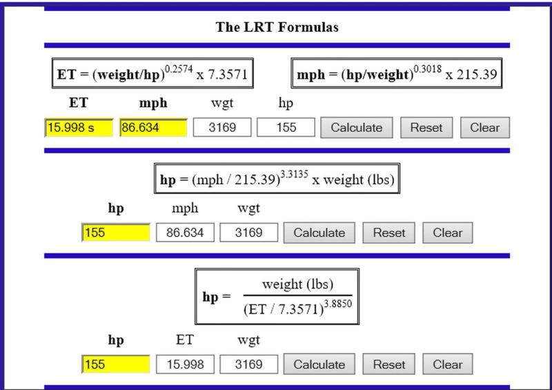 Cover for LRT's Formulas