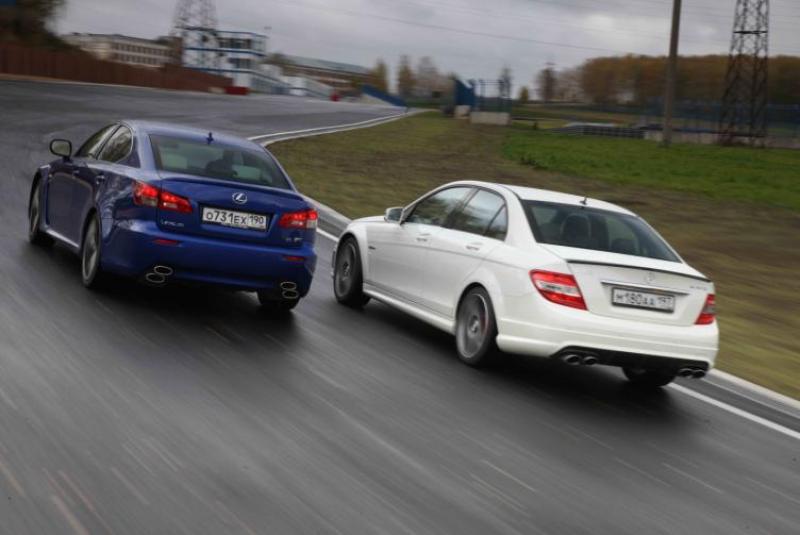 Cover for Mercedes C63 AMG vs Lexus IS-F