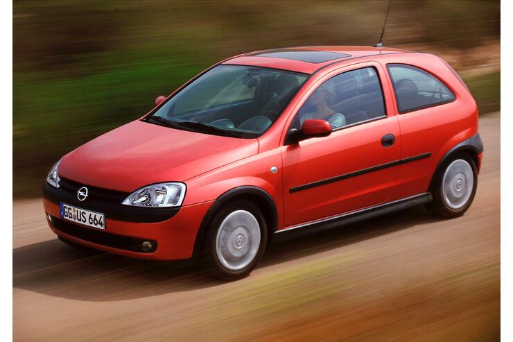 Specs for all Opel Corsa C versions