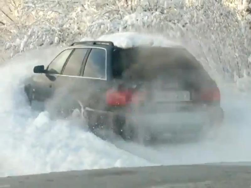 Cover for Quattro snowplow - this is why we need four wheel drive