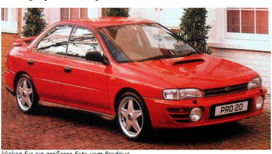 Image of Subaru Impreza Turbo Prodrive